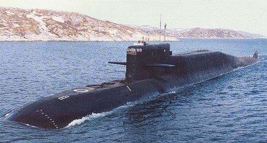 Russian "Delta IV" Class Nuclear/Electric Ballistic Missile Submarine (SSBN-type)