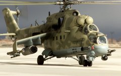Russian Mil Moscow Mi-24 "Hind" Attack Helicopter