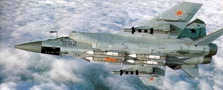 Russian Mikoyan-Gurevich MiG-31 "Foxhound" Interceptor / Fighter